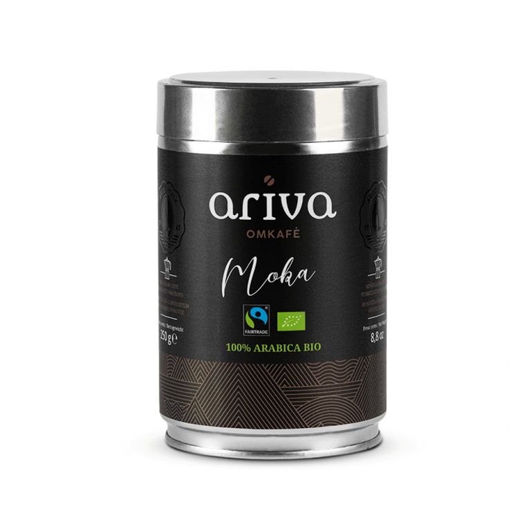 Omkafé Ariva – mletá káva moka – 250g (bio fairtrade)